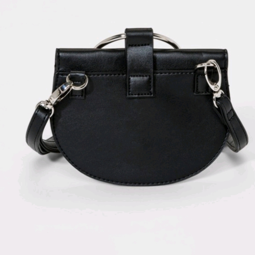 Art Class Girl's Ring Top Handle Crossbody Bag BLK - Picture 2 of 6